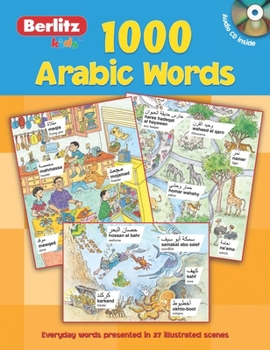 Paperback 1000 Arabic Words [With CD] Book