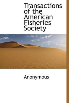 Hardcover Transactions of the American Fisheries Society Book