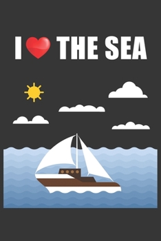 Paperback I Heart The Sea Notebook: Lined Journal, 120 Pages, 6 x 9, Affordable Gift Journal Matte Finish Book