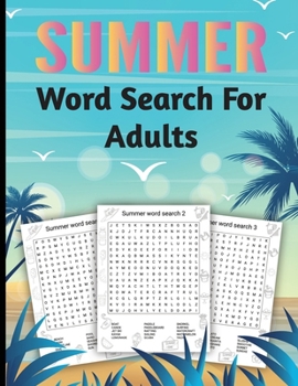 Paperback Summer Word Search Large Print: Large Print Word Searches Puzzle Book [Large Print] Book