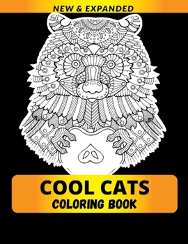 Paperback Cool Cats Coloring Book: Stress Relieving Animals Designs Book