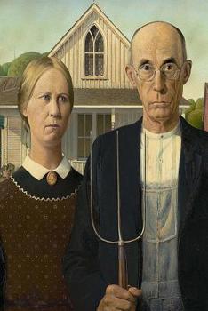 Paperback Journal: American Gothic by Grant Wood: 140 Page 6x9 Notebook Journal Diary Book