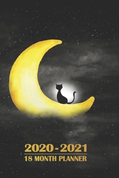 2020 - 2021 18 Month Planner: Night Cat | Super Cute Moon Kitty on the Prowl | January 2020 - June 2021 | Daily Organizer Calendar Agenda | 6x9 | ... Calendar Agenda Home Work Family Organizer)