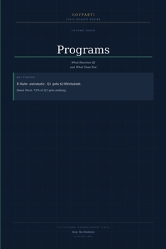 Paperback GovParti Civic Health Series: Programs Book