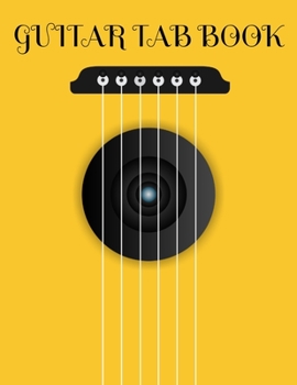 Paperback Guitar Tab Book: Blank Guitar Tablature Music Notebook For Guitarists Musicians and Songwriters Book