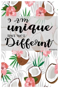Paperback I am Unique but not Different: blank line page journal Gift Book