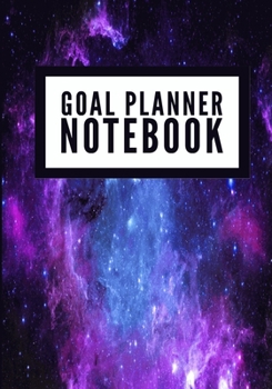 Paperback Goal Planner Notebook: Space Design (4) - Undated Goal Planner, Durable Journal Diary Notebook, Organizer For Project Planning & Goal Setting Book