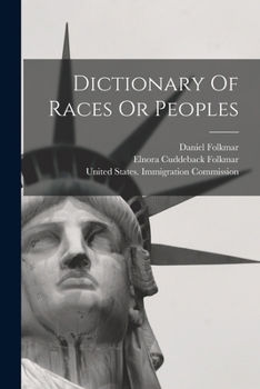 Paperback Dictionary Of Races Or Peoples Book