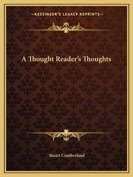 Paperback A Thought Reader's Thoughts Book