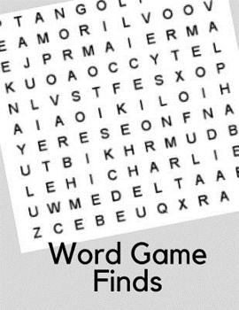 Paperback Word Game Finds: Word Search 100 Large-Print Puzzles for Adults Book