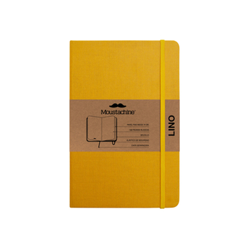 Paperback Moustachine Classic Linen Pocket Sunflower Yellow Blank Flex Book