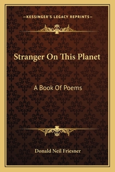Paperback Stranger On This Planet: A Book Of Poems Book