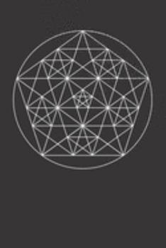 Paperback sacred geometry pentagram: 6" x 9" dotted grid blank 120 pages, bullet journal, notebook or diary Book