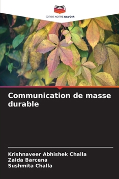 Paperback Communication de masse durable (French Edition) [French] Book
