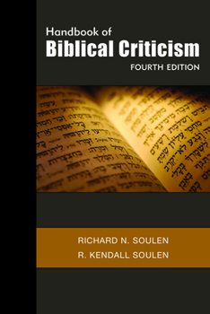 Paperback Handbook of Biblical Criticism Book