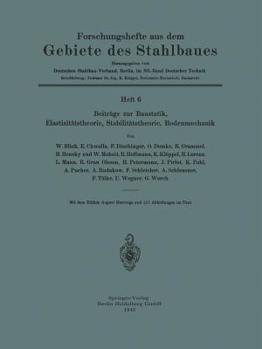 Paperback Beiträge Zur Baustatik, Elastizitätstheorie, Stabilitätstheorie, Bodenmechanik [German] Book