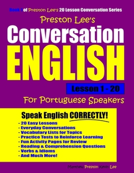 Paperback Preston Lee's Conversation English For Portuguese Speakers Lesson 1 - 20 Book