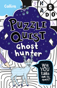 Paperback Ghost Hunter: Solve More Than 100 Puzzles in This Adventure Story for Kids Aged 7+ Book