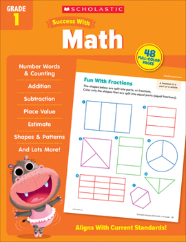 Paperback Scholastic Success with Math Grade 1 Workbook Book