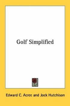 Paperback Golf Simplified Book