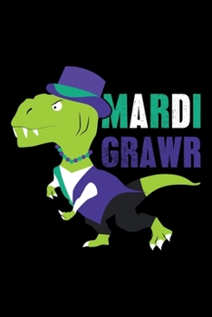 Paperback Mardi Grawr: Lined A5 Notebook for Mardigras Journal Book