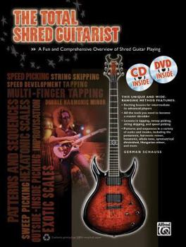 Paperback The Total Shred Guitarist: A Fun and Comprehensive Overview of Shred Guitar Playing, Book, CD & DVD Book