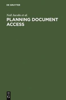 Hardcover Planning Document Access: Options and Opportunities. Based on the Findings of the Elib Research Project Fiddo Book