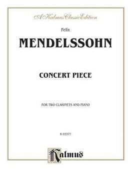 Paperback Concert Piece: 2 Clarinets & Piano Book