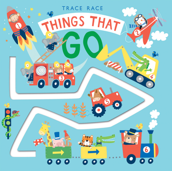 Board book Trace Race: Things That Go Book