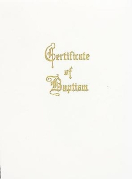 Misc. Supplies Traditional Steel-Engraved Child Baptism Certificate (Pkg of 3) Book
