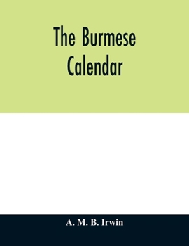 Paperback The Burmese calendar Book