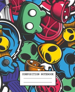 Composition Notebook: Looney Tunes Soft Glossy Cover Wide Ruled Lined Pages Book 7.5 x 9.25 Inches 110 Pages