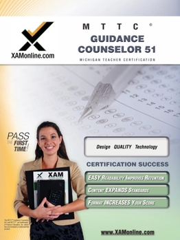 Paperback Mttc Guidance Counselor 51 Teacher Certification Test Prep Study Guide Book