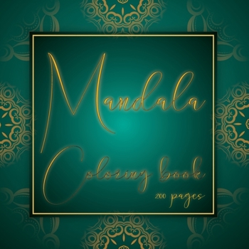 Paperback Mandala coloring book 200 pages: Relax and train your coloring skills with this mandala coloring book with beautiful design patterns. Book