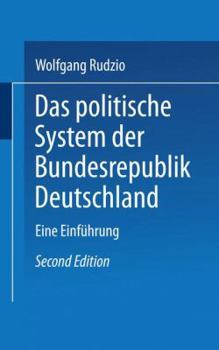 Paperback Das Politische System Der Bundesrepublik Deutschland: Eine Einführung [German] Book
