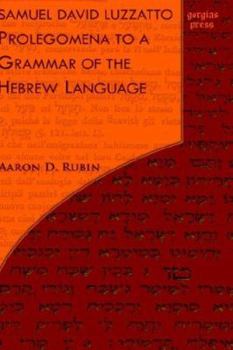 Samuel David Luzzatto, Prolegomena to a Grammar of the Hebrew Language