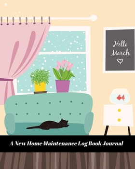 Paperback A New Home Maintenance Log Book Journal: 2 Years Tracker & Perfect Gift For House Real Estate Owners Book