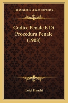 Paperback Codice Penale E Di Procedura Penale (1908) [Italian] Book