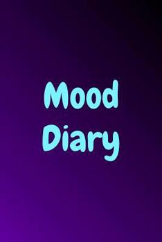 Paperback Mood Diary: Purple and Black Gradient Background Book