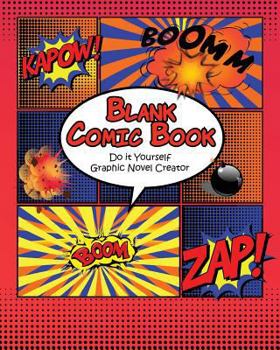 Paperback Blank Comic Book: Do It Yourself Graphic Novel Creator Book