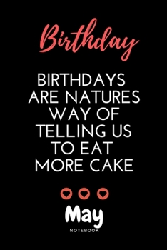 May birthday notebook | Amazing birthday notebook with black cover