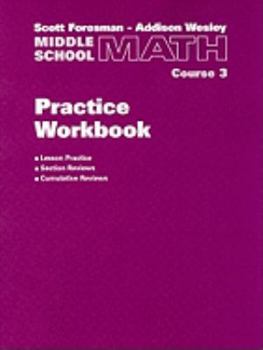 Paperback Middle School Math Practice Workbook, Course 3 Book