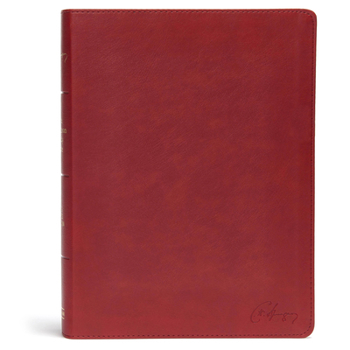 Imitation Leather KJV Spurgeon Study Bible, Crimson Leathertouch Book