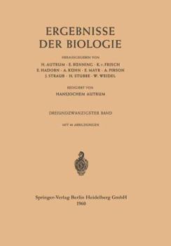 Paperback Ergebnisse Der Biologie: Dreiundzwanzigster Band [German] Book