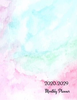 2020-2029 Monthly Planner: 2020-2029 10 Year Monthly Planner, Design, 120 Months Logbook Calendar Agenda Organizer Schedule Yearly Goals Monthly Task ... 8.5"x11") Elegant Ethnic Gift, Large Size