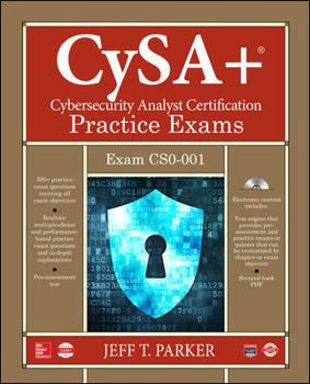 Paperback Comptia Cysa+ Cybersecurity Analyst Certification Practice Exams (Exam Cs0-001) [With CD (Audio)] Book