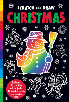 Paperback Scratch and Draw Christmas Book