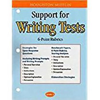Paperback Houghton Mifflin English: Support for Writing Test 6 Point Scoring Rubrics Grade 2 Book