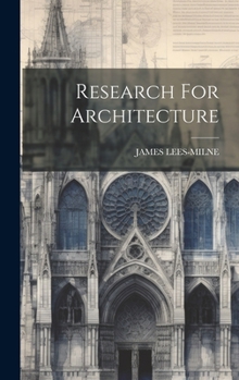 Hardcover Research For Architecture Book