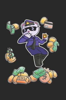 Paperback Funny Police Bear Notebook: Graph Paper Journal 6x9 - 120 Pages Book